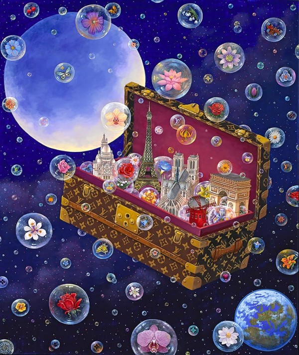 "Asteroid LV" hand-signed archival print on canvas by Liudmila Kondakova