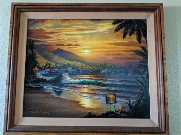 "Lahaina Dawn" Original Oil on Canvas by Christian Riese Lassen