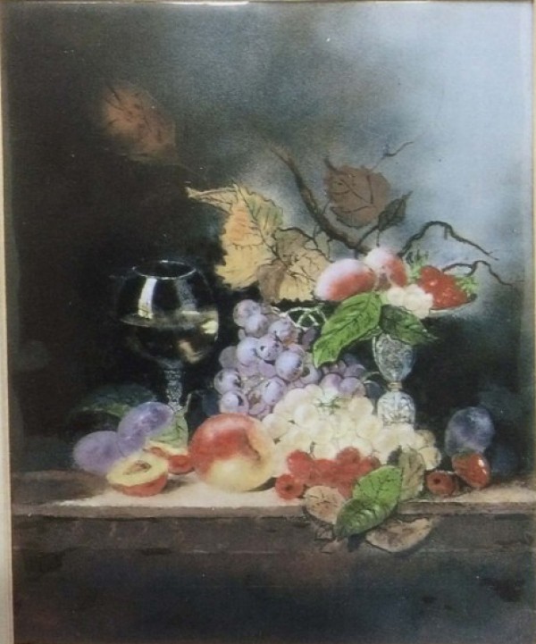 "Still Life" Original Enamel on Copper by Max Karp