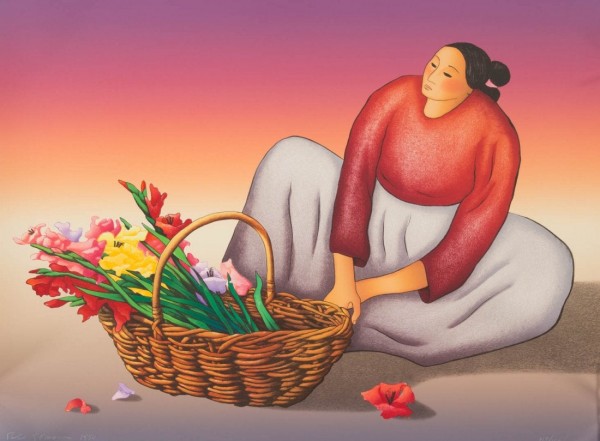 "Gladia" Lithograph by R C Gorman