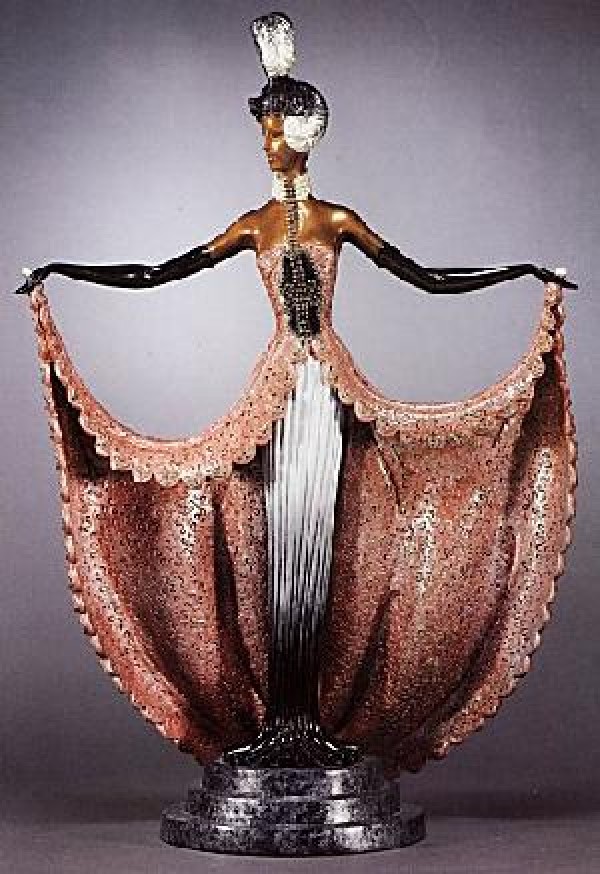 "Cabaret" Bronze Sculpture by Erte