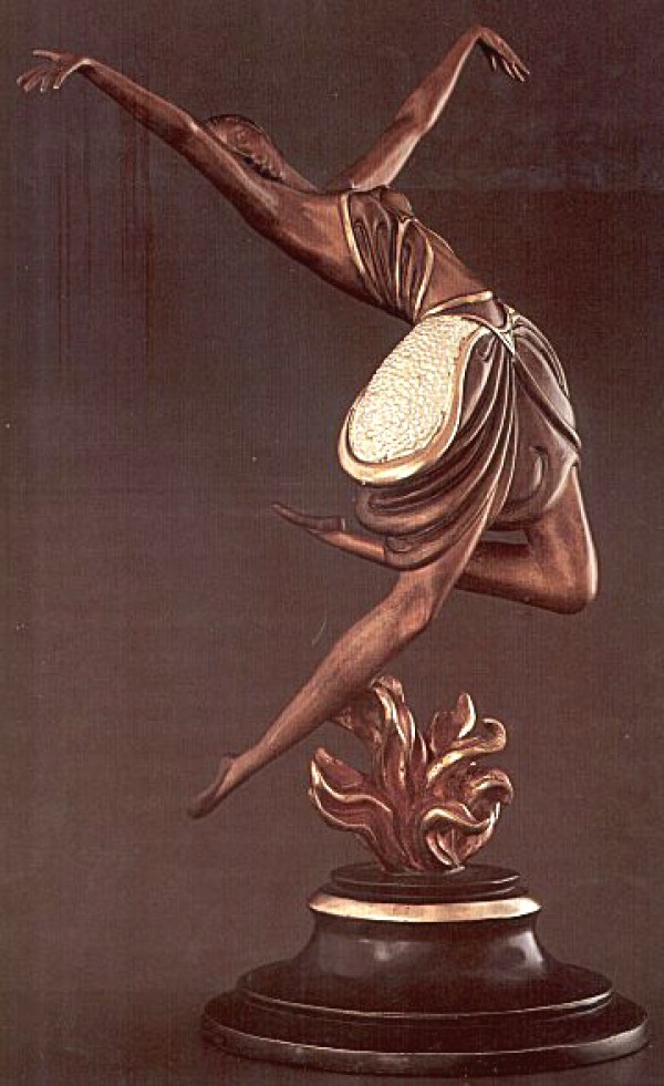 Erte's "La Danseuse" Bronze Sculpture