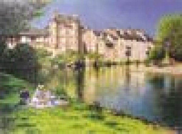 "Picnic At Perigord" Serigraph by Shigeru Wakayama