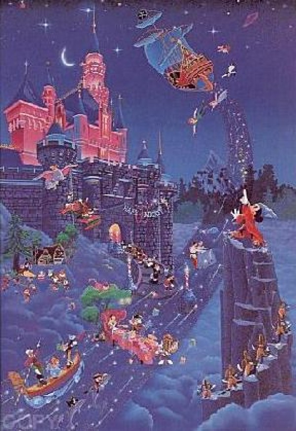 "Mickey's 60th Birthday" Serigraph by Melanie Taylor Kent