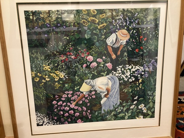 Peaceful Hours serigraph by Susan Rios