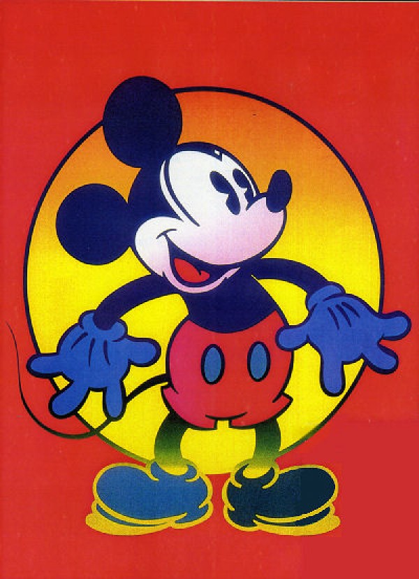 "Disney Mickey & Minnie"  Suite of 2 Serigraphs by Peter Max