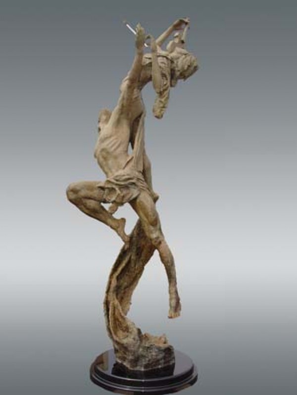 "Reminiscence" bronze sculpture by Tuan 