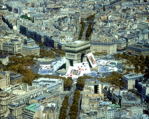 "Lost In The Shuffle" Serigraph by Doug Web