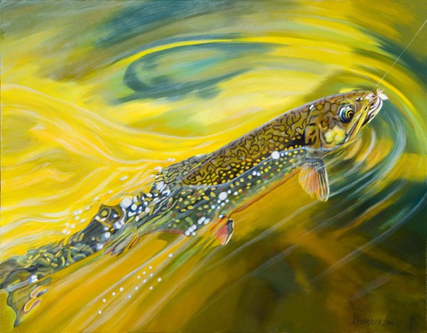 "Strawberry Brook" Giclee on Canvas by AD Maddox