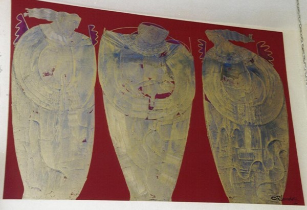 "La Visitation" Original Oil/Canvas by Orlando, A.B.