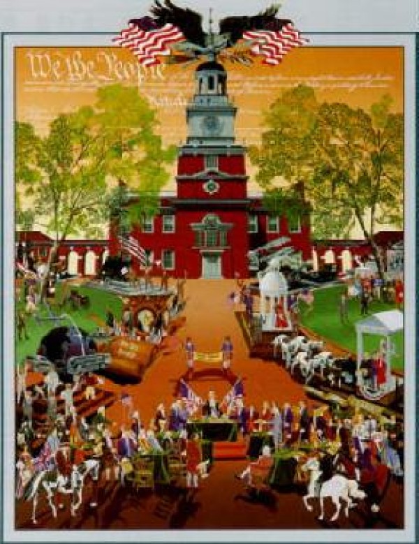 "Constitution" Serigraph by Melanie Taylor Kent