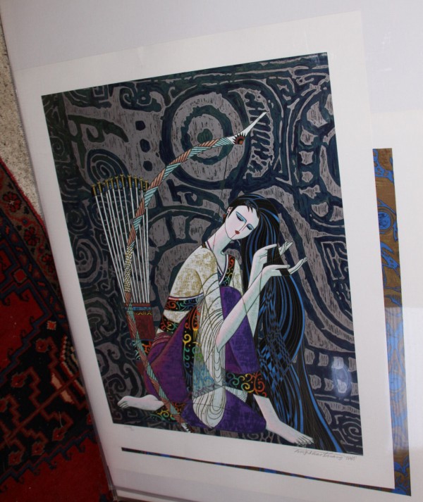 "Keeping Peace" Serigraph on Paper by Ting Shao Kuang