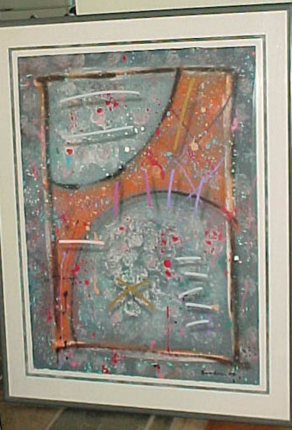 "Soft Spoken Stranger" Original Acrylic on Paper by Mark Erickson