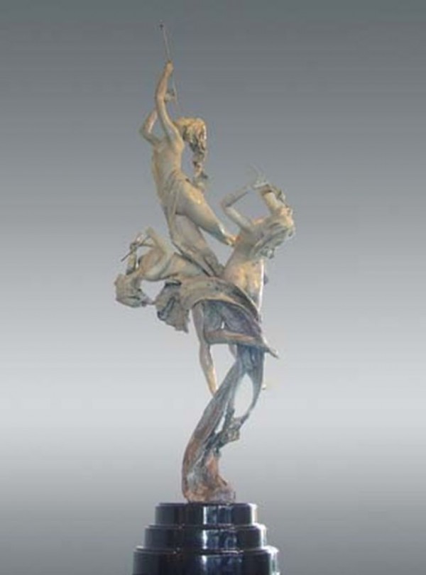 Celebration  bronze sculpture by Tuan