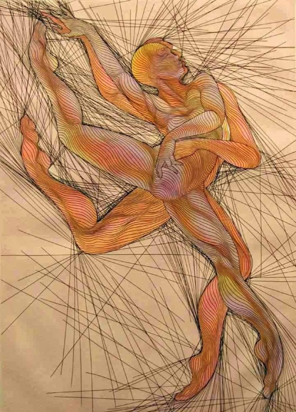 "Primavera" etching by Guilaume Azoulay