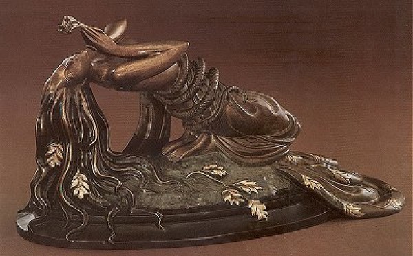 "Perfume" Bronze Sculpture by Erte