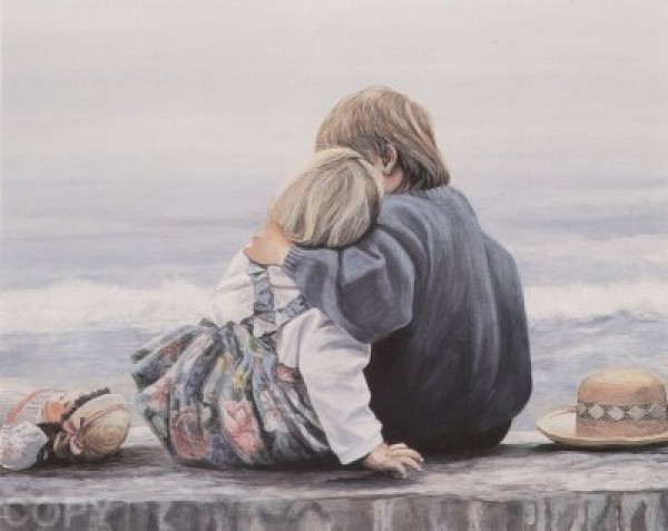 "Blake & Alex" Serigraph by Susan Rios