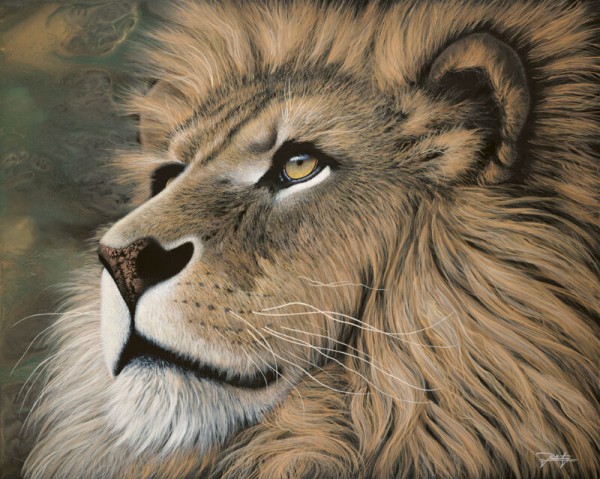 "Silent Wisdom" Hand-Textured Giclee on canvas by Jon Rattenbury