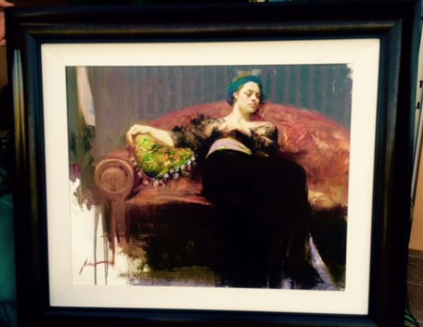 "Sweet Thoughts" Original Oil on Canvas by Pino Daeni