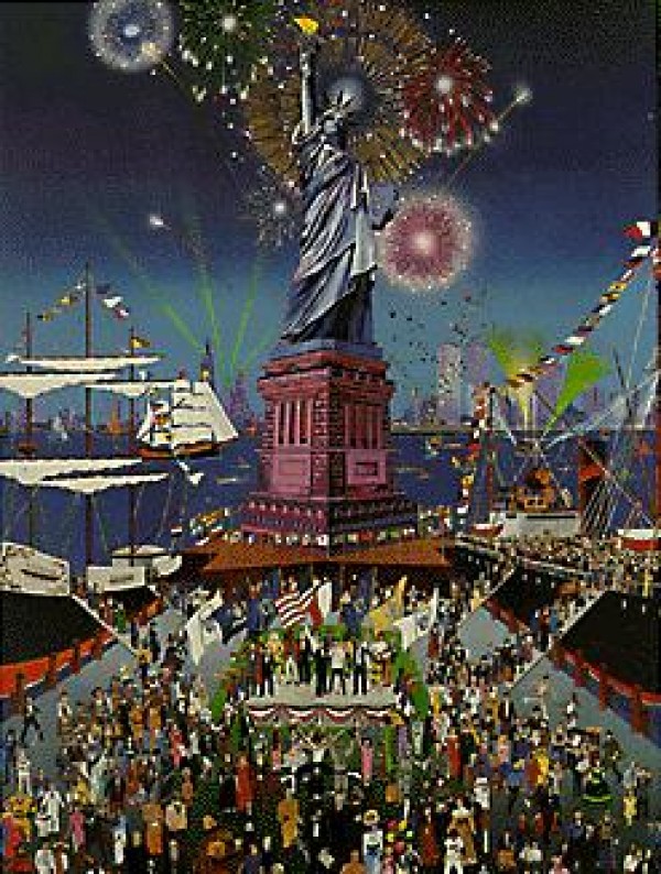 "Statue of Liberty Centennial" Serigraph by Melanie Taylor Kent