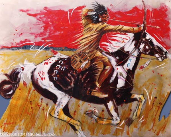 "Red Sky" Giclee/Paper by Michael Bryan