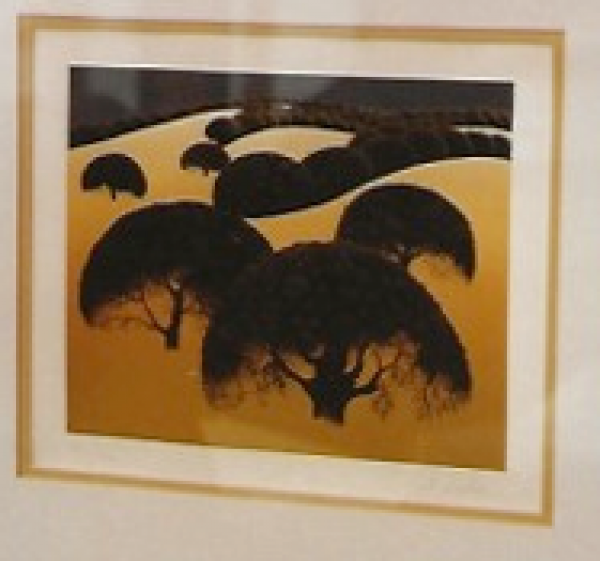 "Santa Ynez Oaks" Serigraph by Eyvind Earle