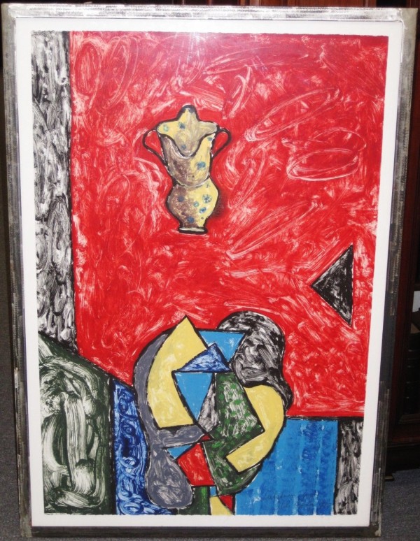 "Calabrian Jug" 1990 Original Acrylic on Paper by Italo Scanga