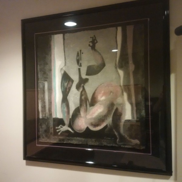 "On Stage" Framed Limited Edition Acryligraph by Byron Galvez