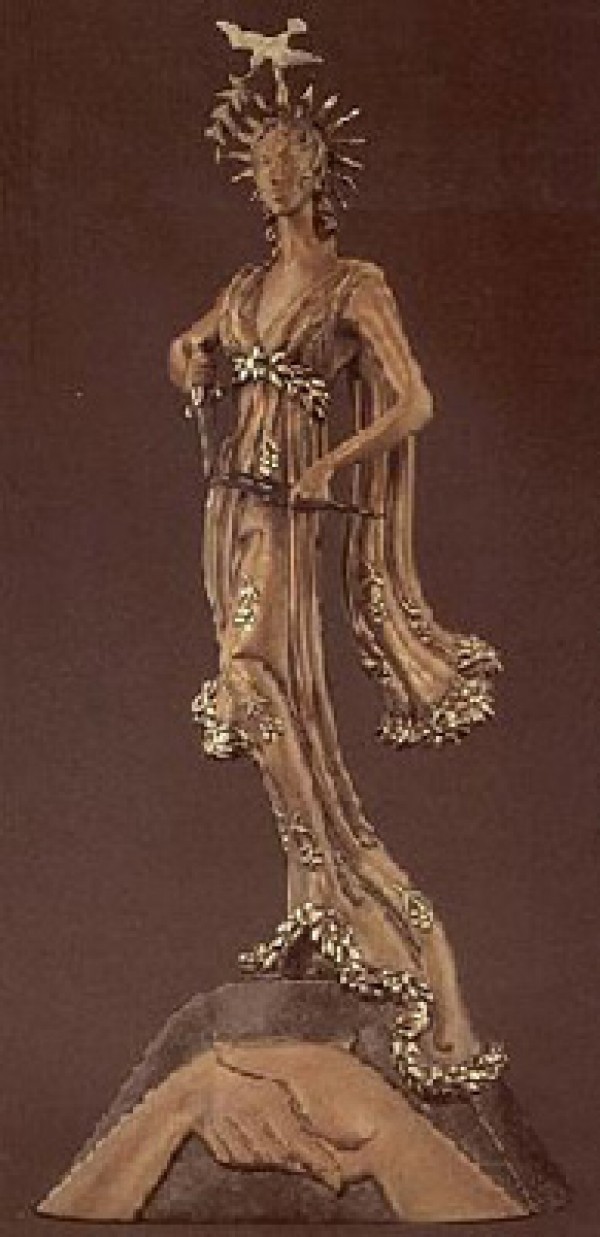 "Peace" a Bronze Sculpture by Erte