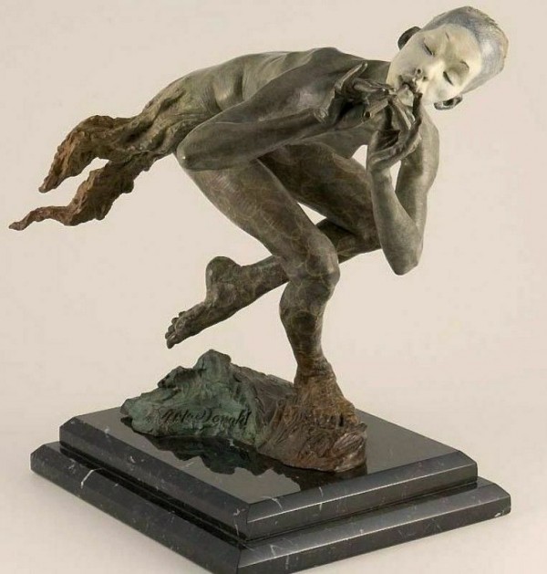 The Piper Draped Bronze Sculpture by Richard MacDonald