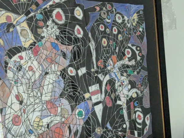"Butterfly" Original painting on Handmade Rice Paper by Jiang, Tie Feng