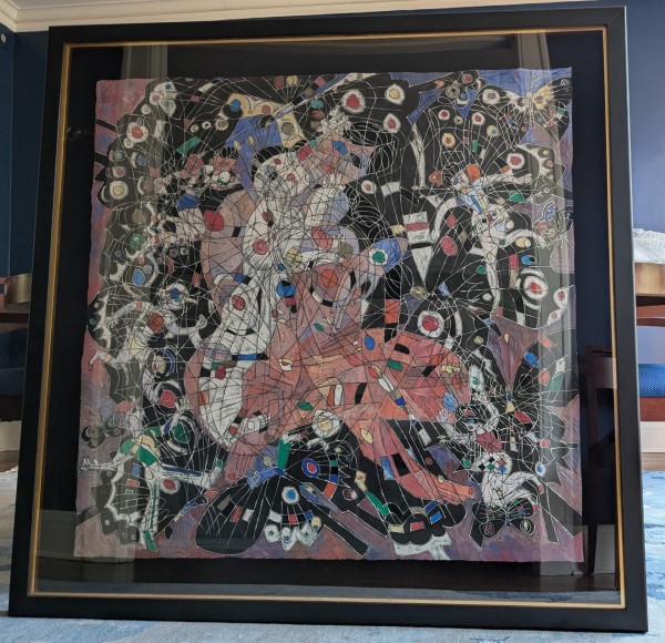 "Butterfly" Original painting on Handmade Rice Paper by Jiang, Tie Feng