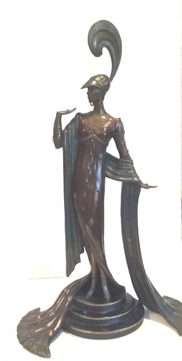 "Directoire" Bronze Sculpture by Erte