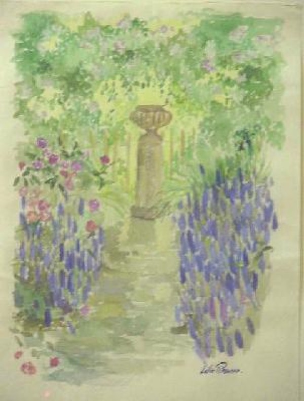 "Springtime Flowers" Original Watercolor by Lelia Pissarro