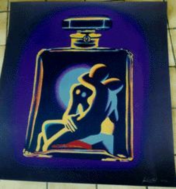 "Kostabi #5" serigraph by Mark Kostabi