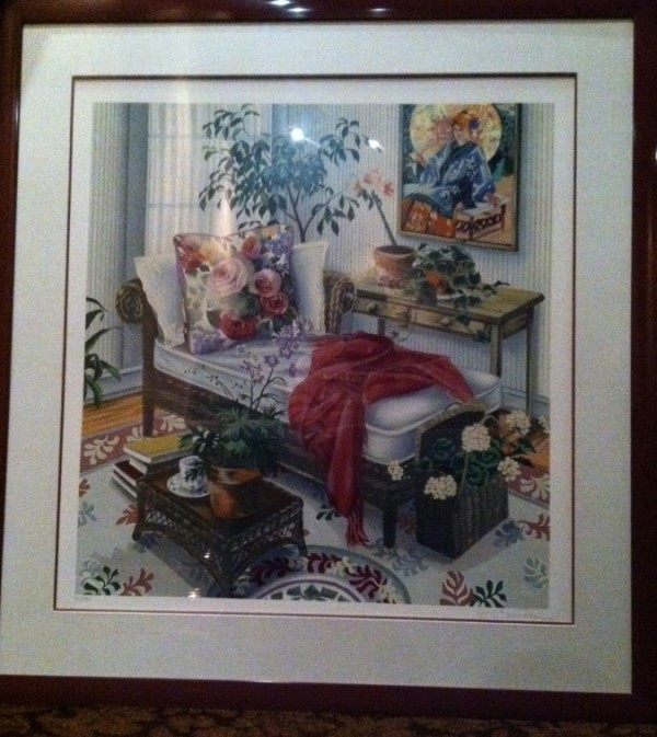 "Planning For The Future" Framed Serigraph by Susan Rios