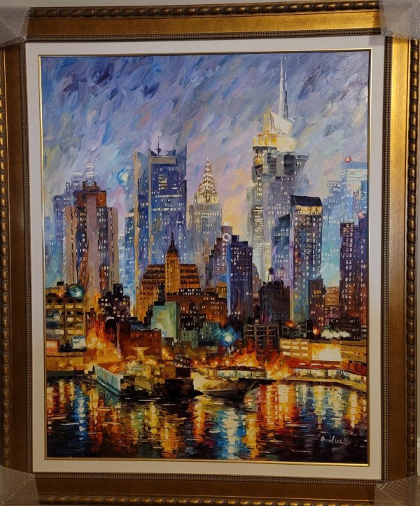 "Magnificent Manhattan" Original Oil on Canvas by Daniel Wall