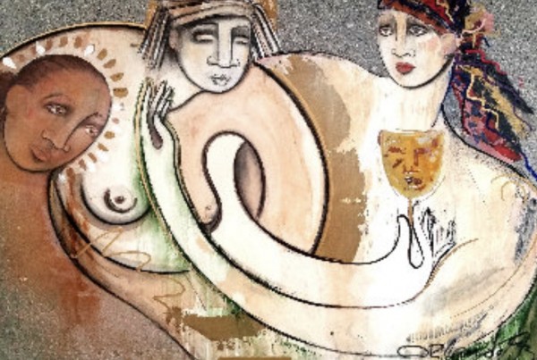 "Pitonisa" Original Oil on Canvas by Orlando AB