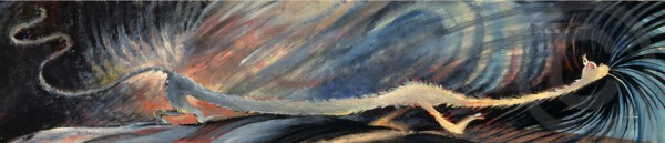 "Alley Cat for a Very Long Alley" Serigraph on Canvas by Dr. Seuss