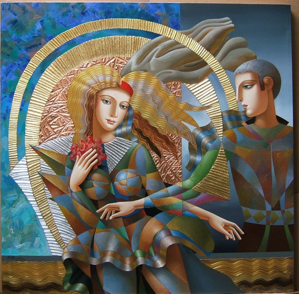 "Dance" Original Mixed Media on Canvas by Oleg Zhivetin