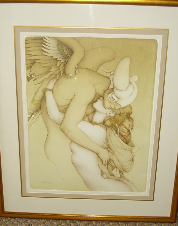 "Savitri" Hand-Pulled Stone Lithograph by Michael Parkes