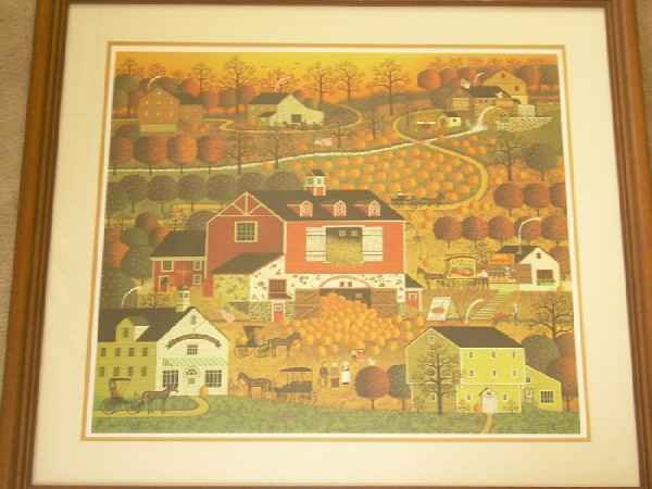 "Butternut Farms" Framed Lithograph by Charles Wysocki