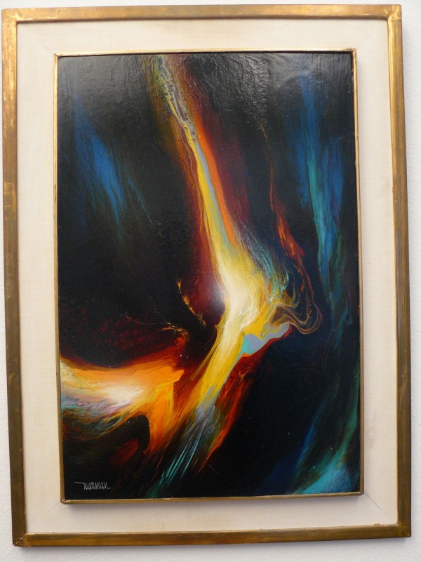 "Night Flight" Original Oil on Canvas by Leonardo Nierman