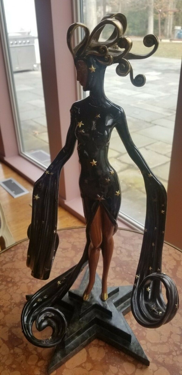 Bal Tabarin Bronze Sculpture by Erte