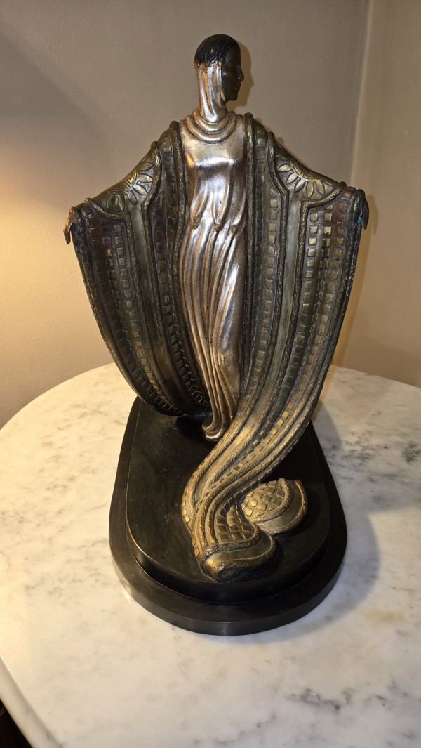 "La Mysterieuse" Bronze sculpture by Erte