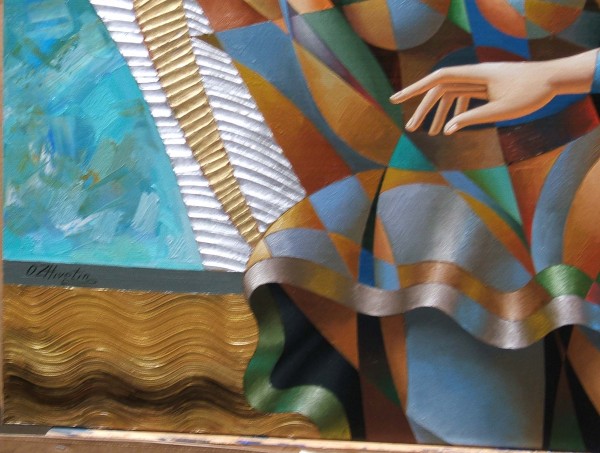 "Dance" Original Mixed Media on Canvas by Oleg Zhivetin