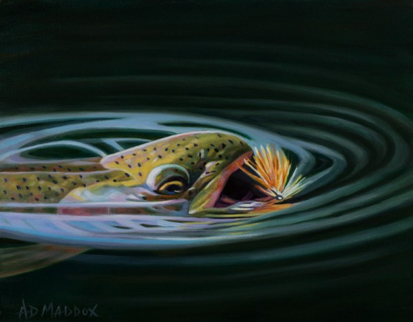 "Rainbow Rise II" Giclee on Canvas by A D Maddox