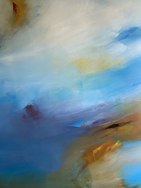 "Sky is the Limit" Original; Mixed Media on Canvas by Victoria Montesinos