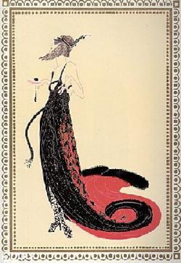 "Black Magic" Framed Lithograph by Erte