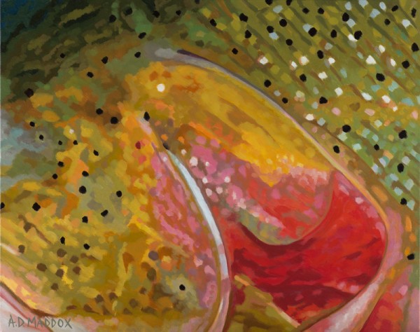 "Cutthroat XXI" Fishing Giclee on Canvas by A D Maddox